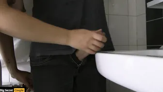 Goddess milf Stepsister makes him Cum into the Sink