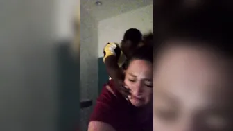 Old BBW Skank Getting Young bbc to Bust a Nut at Dave  Busters