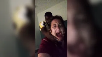 Old BBW Skank Getting Young bbc to Bust a Nut at Dave  Busters