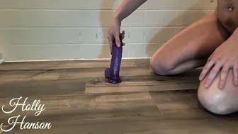 Extremely Leaking and Juicy mom Rides on Big Toy