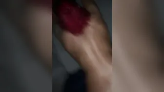 Light Skin girlfriend Balls all over me