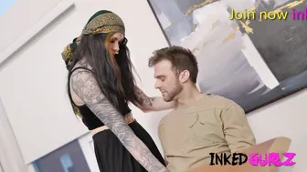 Tattooed Gurlz - the Tattooed Ladyboy Teller gotten Nailed