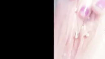 Home Selfie Movie Sex Toy and Pierced Cunt Masturbation milf