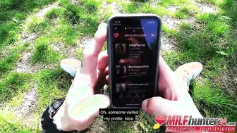 Kevin busts a nut inside outdoor mom Priscilla Milfhunter24.com