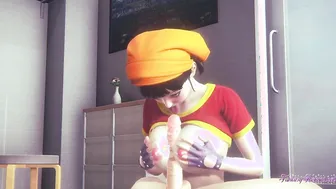 Dragon Ball Cartoon - point of view Pan boobjob head and pounded