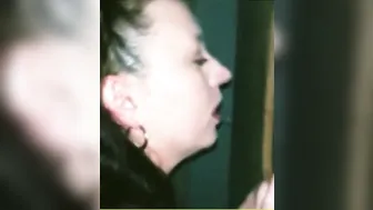 My Slutwife Feeding at a new Gloryhole