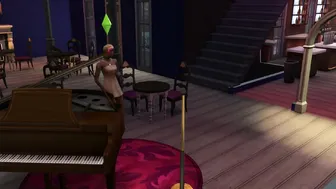 Muscular Black mom Fucks Stepdad Bod Waiter inside Jazz Lounge after too many Drinks (Hentai Sims four)