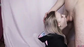 Teenagers Sister Learns To Gives Her Brother Sloppy Crazy Fellatio Getting Cum