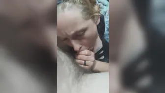 Puddle Skank of a Sister into Law Gave me Bj and let me Cum on her Face
