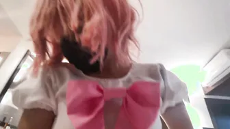 Japanese cunt with mouth into Cosplay one