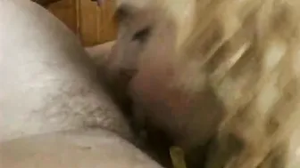 2 mature guys and a young blonde chick