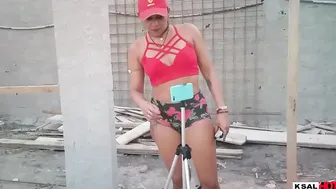 Ksal Cutie and his friend Pitbull porn try to break inside a