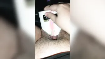 Bunni Stretching with Thick Conditioner Bottle