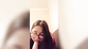 Gigantic Titted Bombshell Professor with Glasses Fucks herself with a Gigantic Vibrator