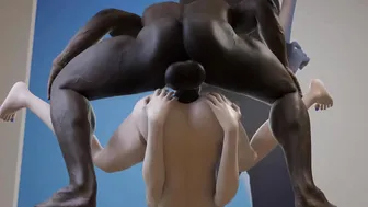 Samsung Sam Anal Pinned down Blacked