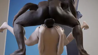 Samsung Sam Anal Pinned down Blacked