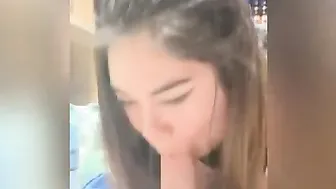 Hispanic BBW give Blowjob into an Empty Store
