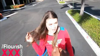 Wonder Woman catches her Cheating Man and getting cramped - Anastasia Rose