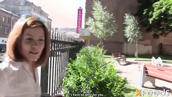 Fake agent shoots Goddess sex tape with winsome red haired