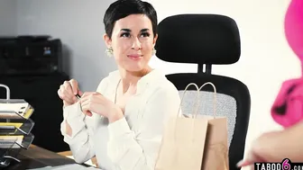 Personal Assistant porn video – Personal assistant Rebecca Vanguard fucks her boss hubby