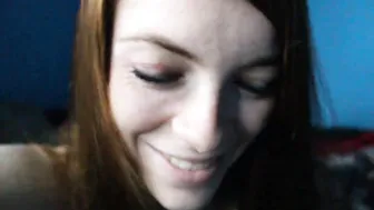Slutty red haired hot blows african rod and tries to deeply