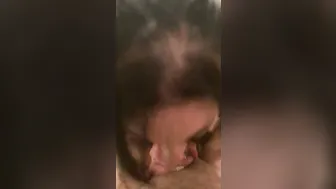 Swallowing his Dick