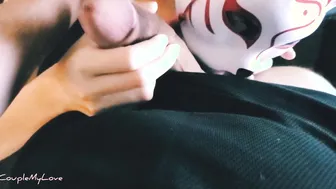 Kitsune Masked Wifey Blowing my Dick - CoupleMyLove