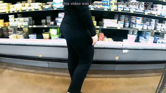 Cougar At Walmart Watch Through Big Butt Wedgie