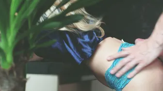 Quick Side Lingerie Sex into the Kitchen