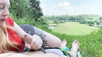Russian 18 Yo Banged Into Nature