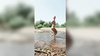 A Hot Schoolgirls Summer Dance. Dripping Appetizing Women Dripping Vagina