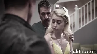 Father And Uncle Take Advantage Of Dumb 18yo Step-Daughter