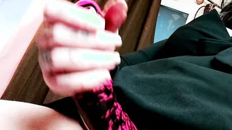 Succubus Masturbates her Demon Penis Inviting you to Join her