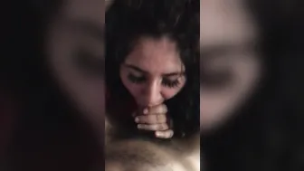 Hot Hispanic Deep Throat with Big Facial .
