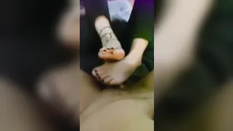 Toes Bondage Amateur lover Turf Job Small Foot