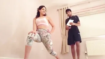 Yoga professor and Hot cunt with mouth hardsex plowed with room