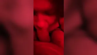 Red Fellatio offer Blow Job while Bound to a Chair