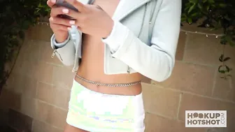 Amazingly Hot dark hair teenagers Nella Jones goes on first date with