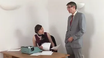 Spanked secretary