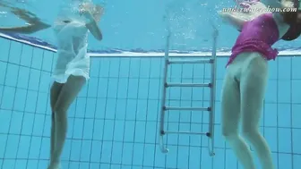 Lesbian Pool Party - Hot Blonde Babes Share Intimate Moments