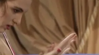 Interracial Lesbo Fisting at Swingers Party