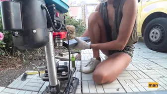 Floating Metal Table Part two - Drill Holes (Nip Slip)