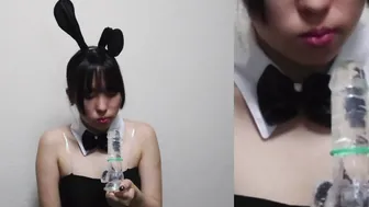 裏垢女子☆口でコンドーム付けチャレンジ
