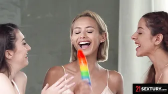 Twat Eating Galore At The Flirty Lesbo Slumber Party