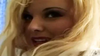 Chubby Blonde with Gigantic Melons Takes Unexpected Dicks Real