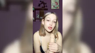 Sucking Off a Long Fat Pvc Dick