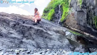 Adorable Teenie Caught Stripping off and Finger Fucked Soaking Soak Twat inside Outside - Hannah Goode