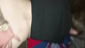 Boned this Dudes Baby Milf  made her Squirt all over their Couch