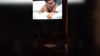 Caught Jerking off Watching Gina Bunny