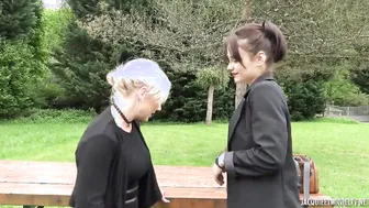 Louane and her friend got banged by 2 huge cocks